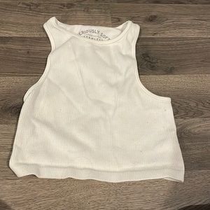 White Aeropostale crop tank top seriously soft